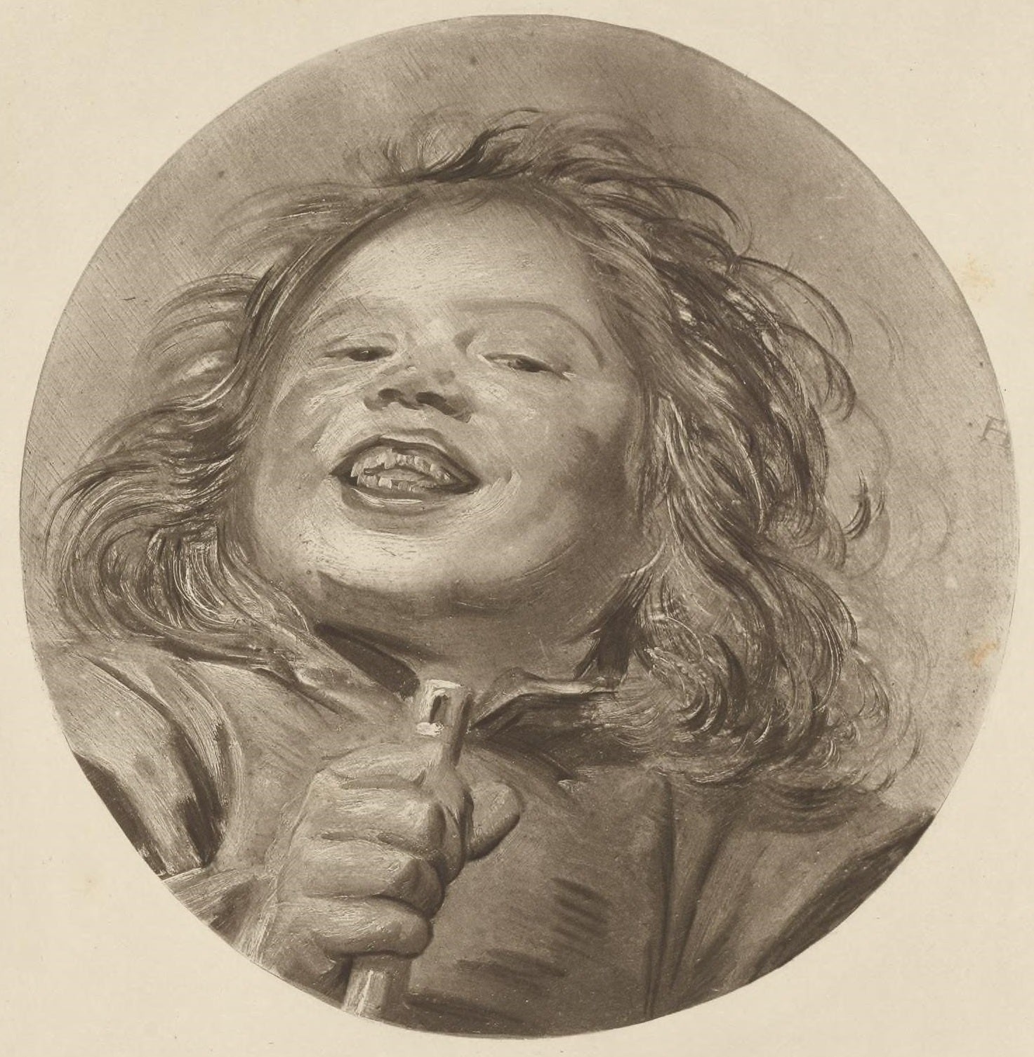 Tête d'un garçon avec une flûte - Frans Hals