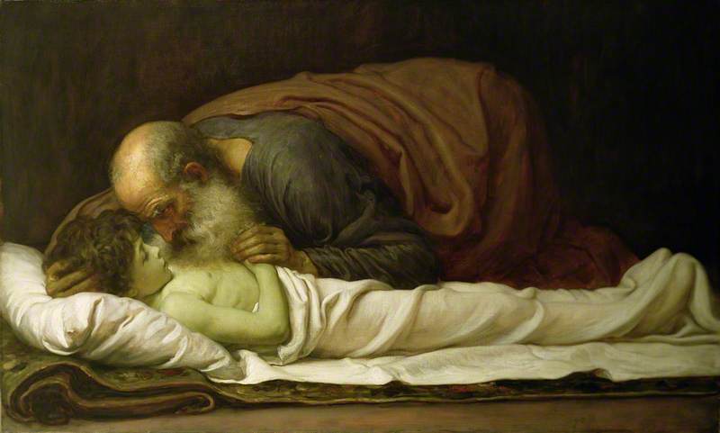 Élisée ressuscite le fils de la Sunamite - Frederic Leighton
