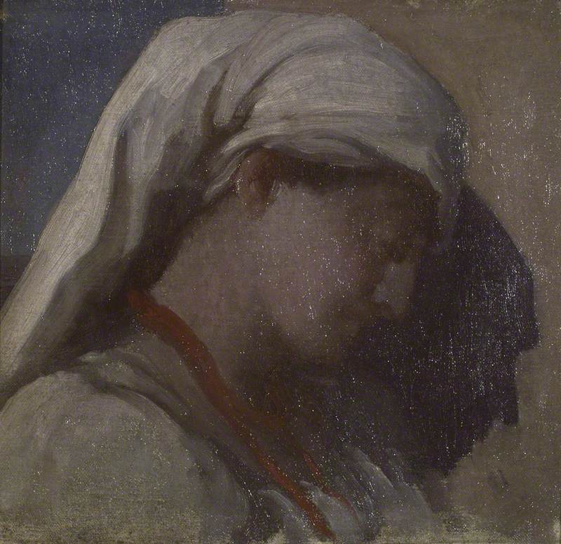 Tête de fille : étude pour « Summer Moon » - Frederic Leighton