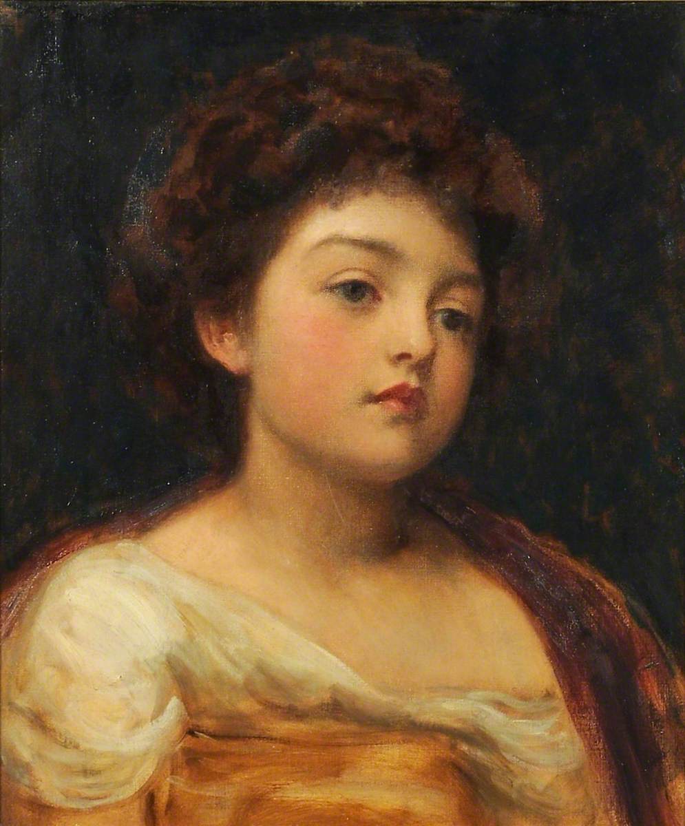 Tête de fille (étude) - Frederic Leighton