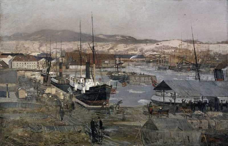 Revierhavnen - Frits Thaulow