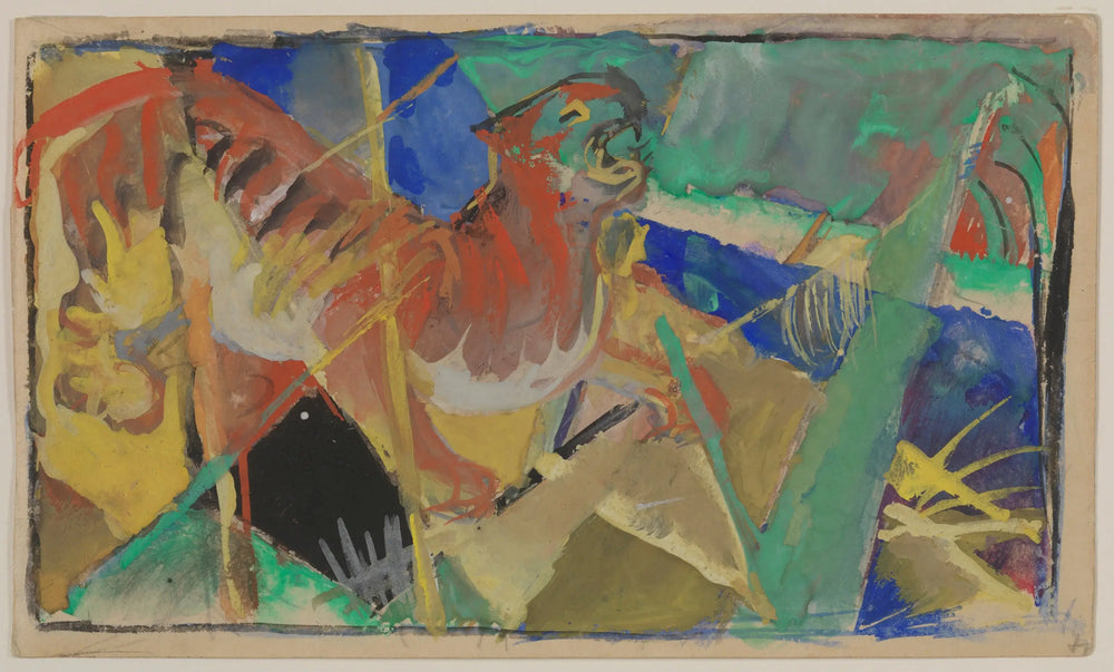 Reproduction du tableau « Tigre dans la jungle - Franz Marc » par Alpha Reproduction en peinture à l’huile