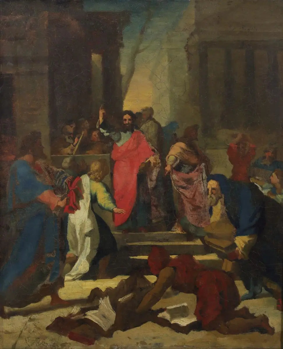 Reproduction du tableau « La Prédication de saint Paul à Ephèse - Théodore Géricault » par Alpha Reproduction en peinture à l’huile