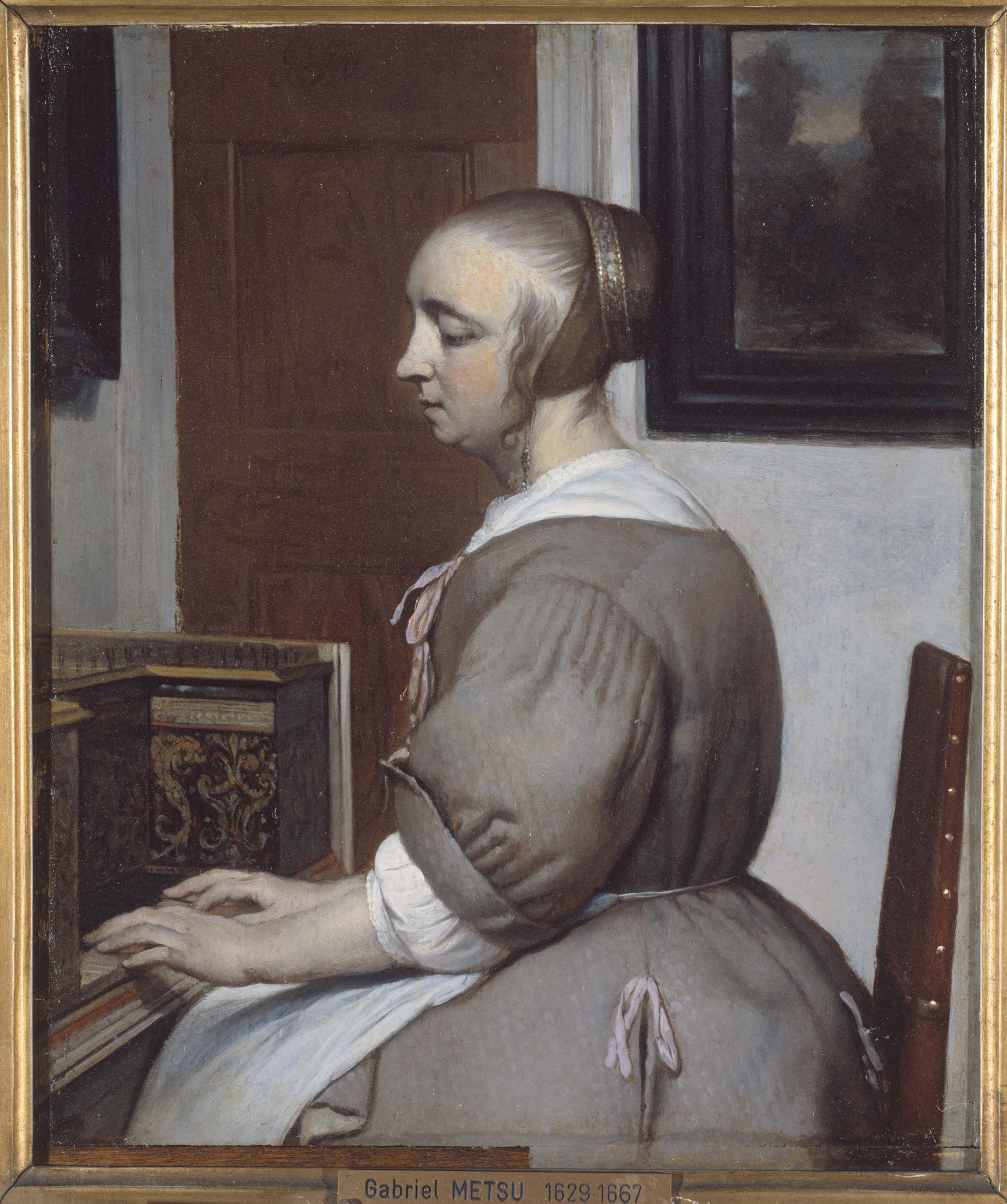 Femme au virginal - Gabriel Metsu