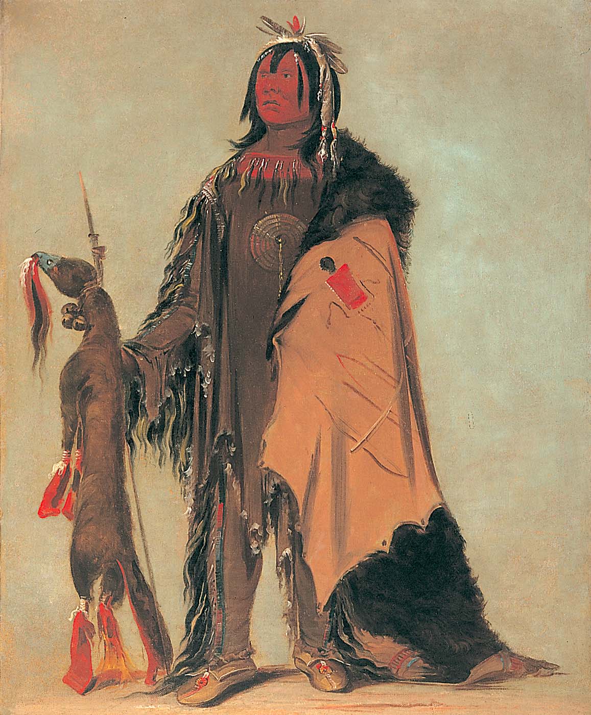 In-ne-ó-cose, l'enfant de Buffalo, un guerrier - George Catlin