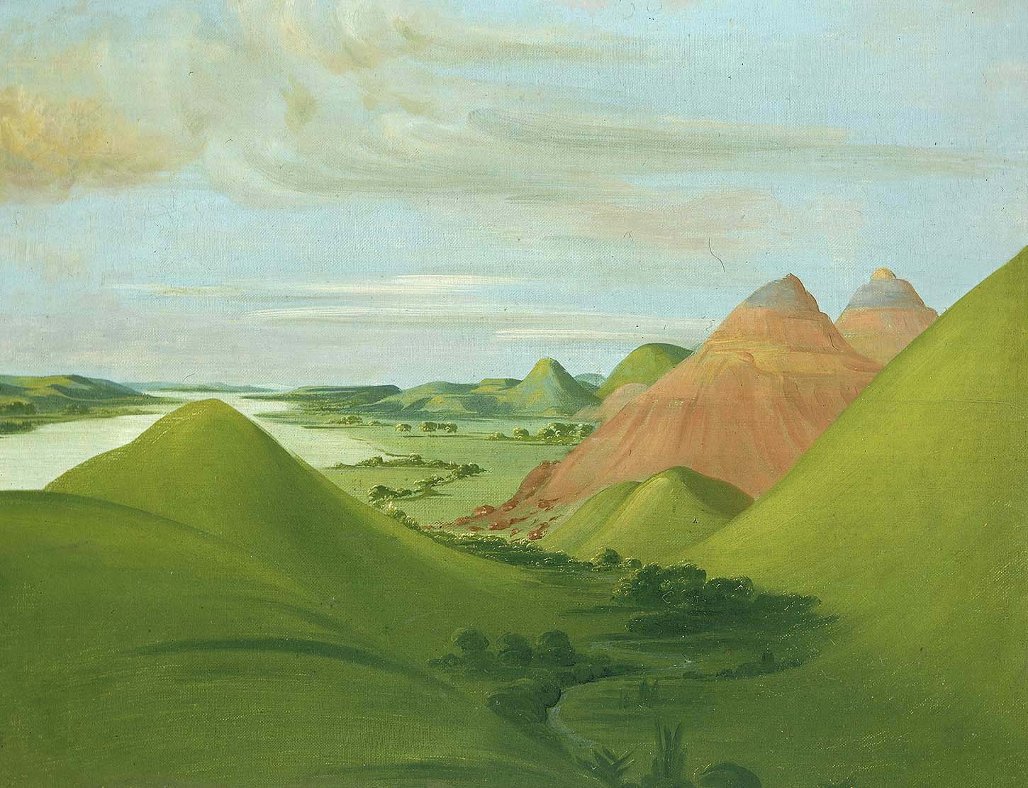 Iron Bluff, à 1 200 milles au-dessus de Saint-Louis - George Catlin