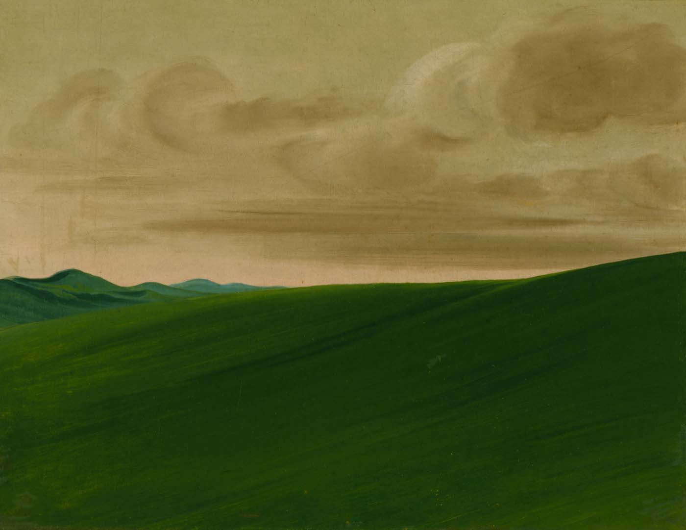 Falaises de Nishnabottana, Haut Missouri - George Catlin
