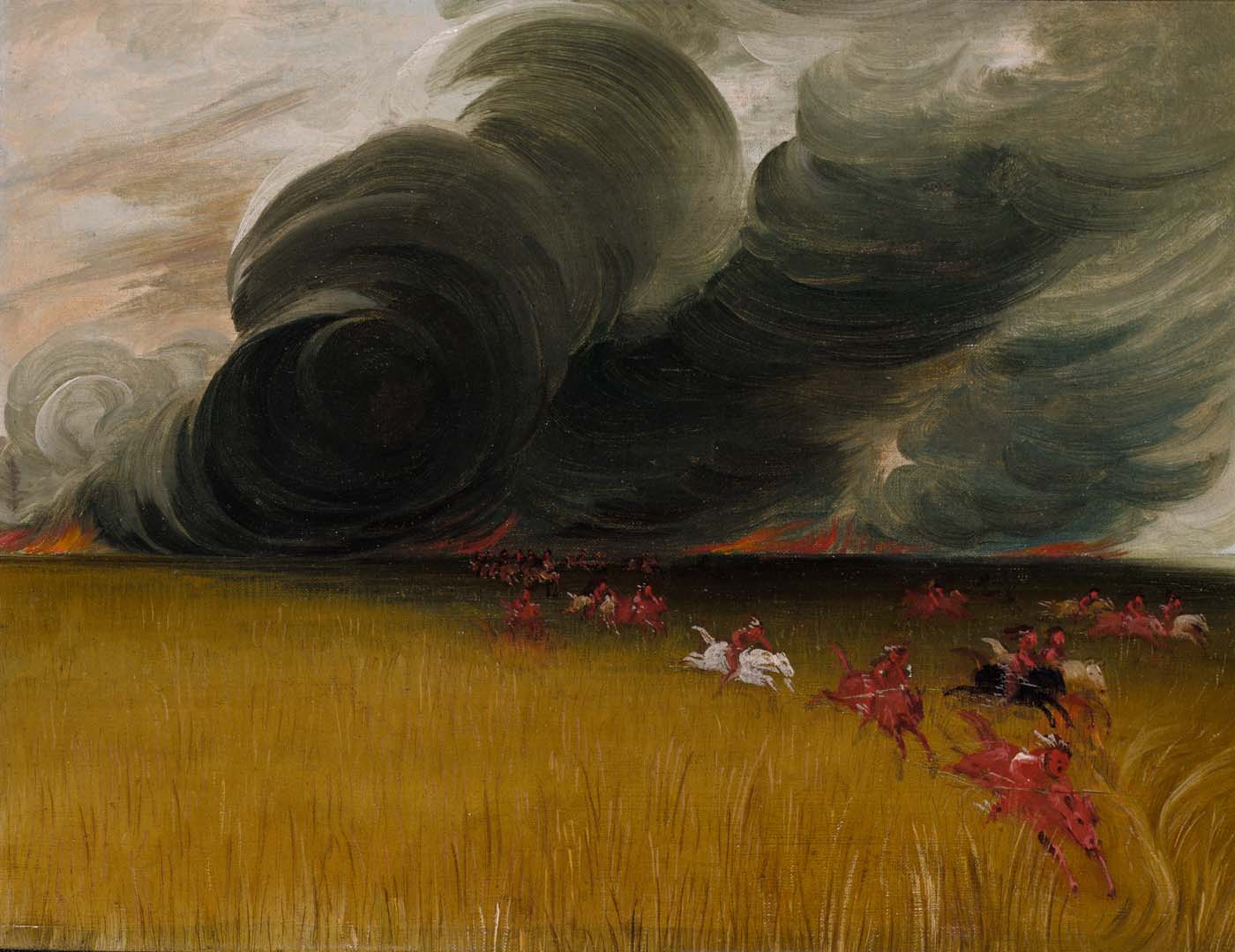 Prairies en feu - George Catlin