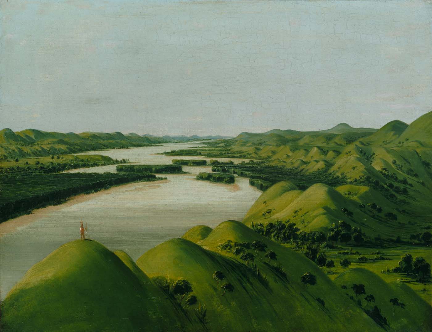 River Bluffs, à 1 320 milles au-dessus de Saint-Louis - George Catlin