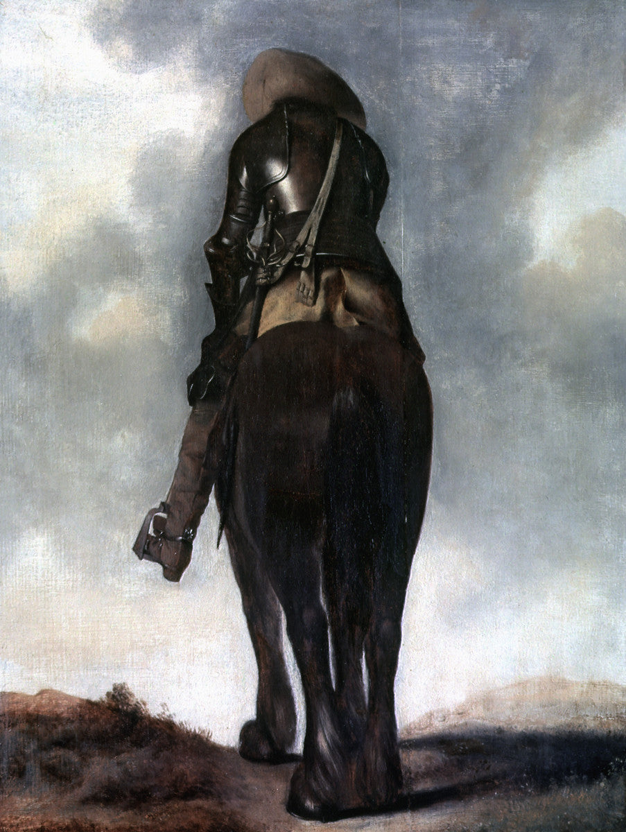 Homme à cheval, vu de dos - Gerard ter Borch