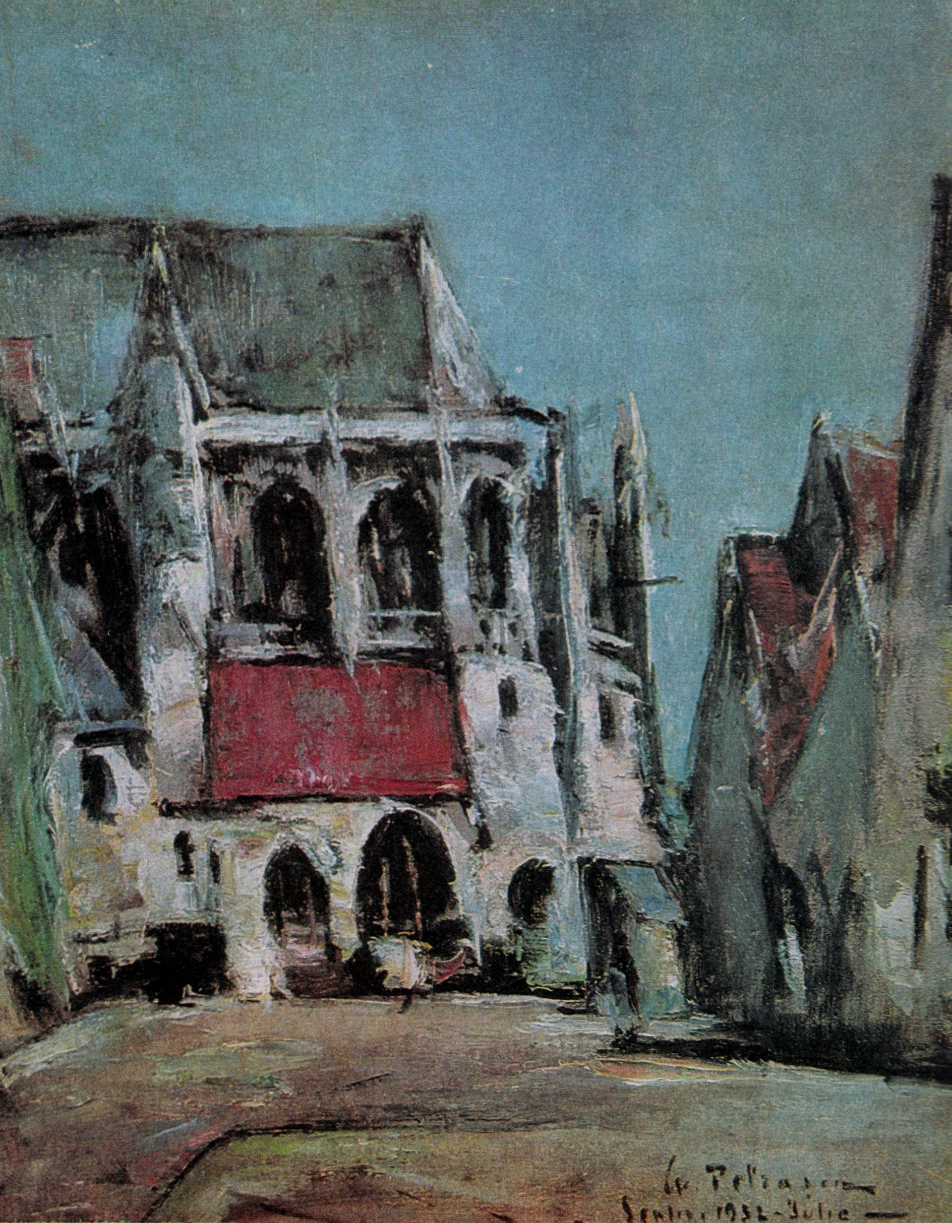 Cathédrale de Senlis, Gheorghe Petrașcu, 1932, peinture à l’huile