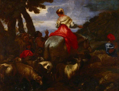 Rebecca guidée par le serviteur d'Abraham - Giovanni Benedetto Castiglione