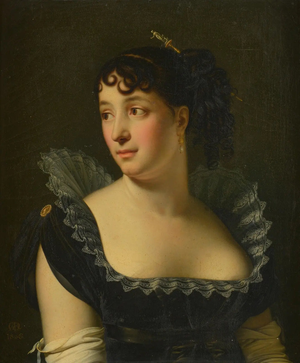 Portrait de Madame Bertin de Veaux en buste - Anne-Louis Girodet - Alpha Reproduction