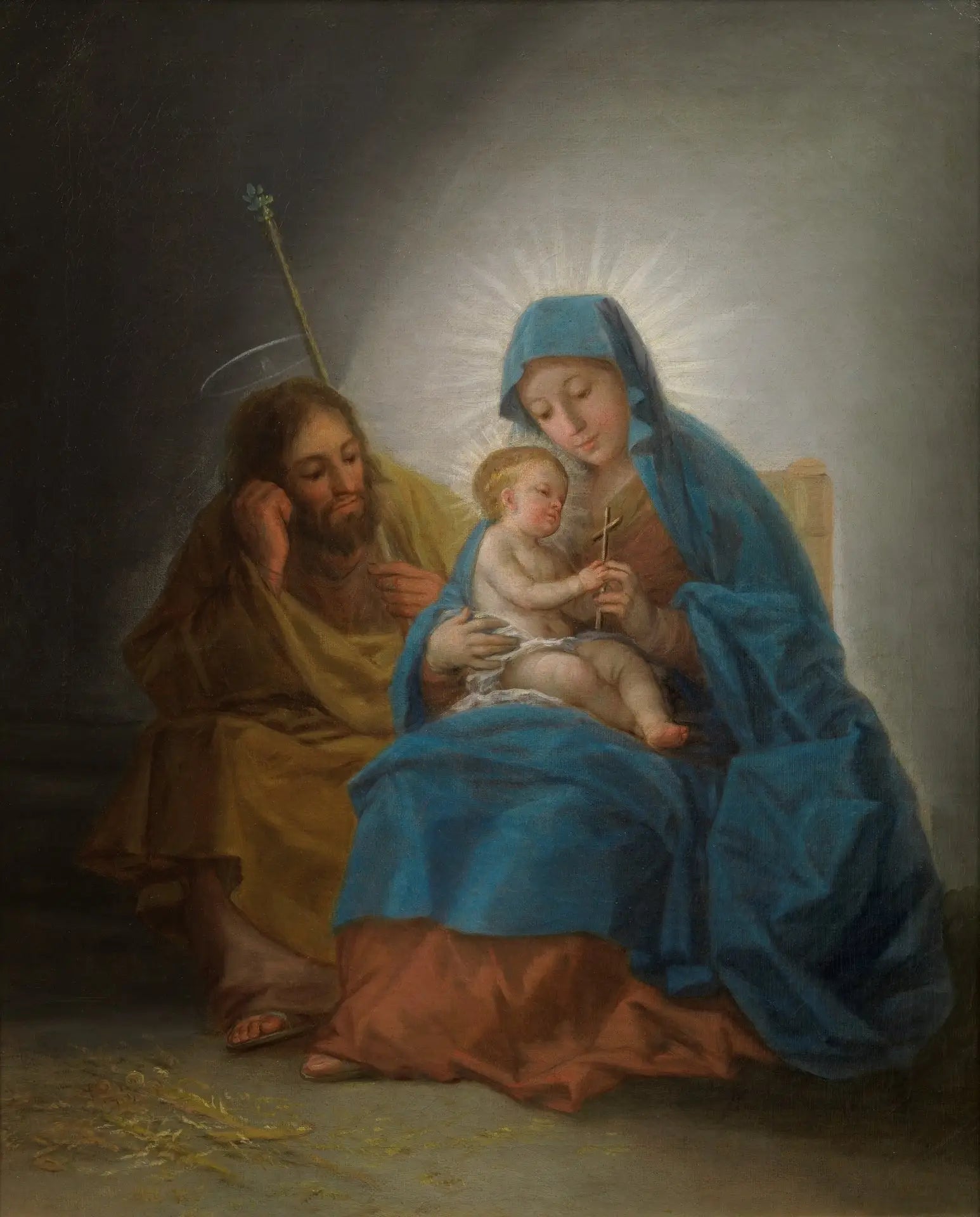 Reproduction du tableau « La Sainte Famille - Francisco de Goya » par Alpha Reproduction en peinture à l’huile