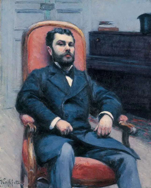 Reproduction du tableau « Portrait de Richard Gallo - Gustave Caillebotte » par Alpha Reproduction en peinture à l’huile