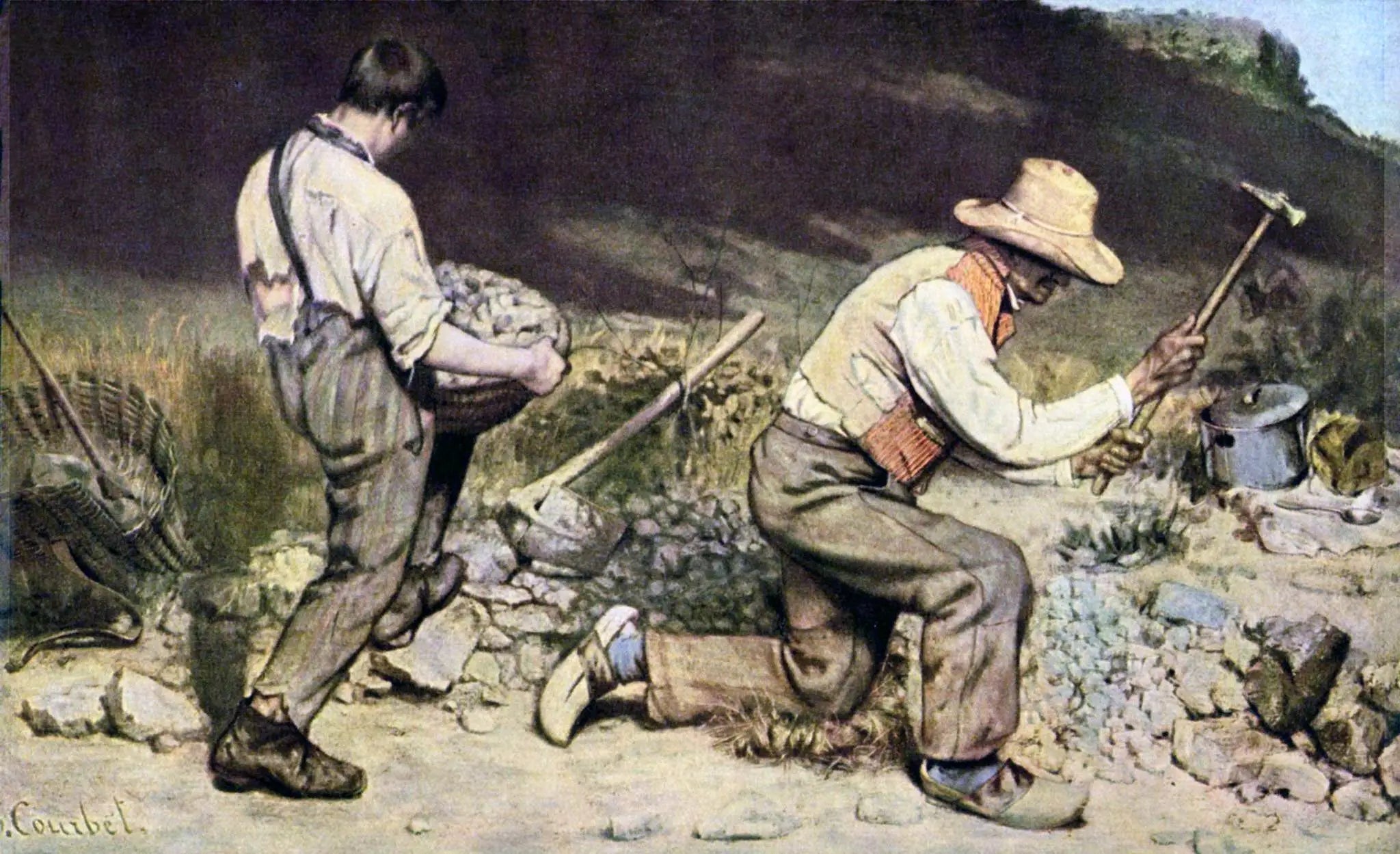 Les Casseurs de pierres - Gustave Courbet - Alpha Reproduction