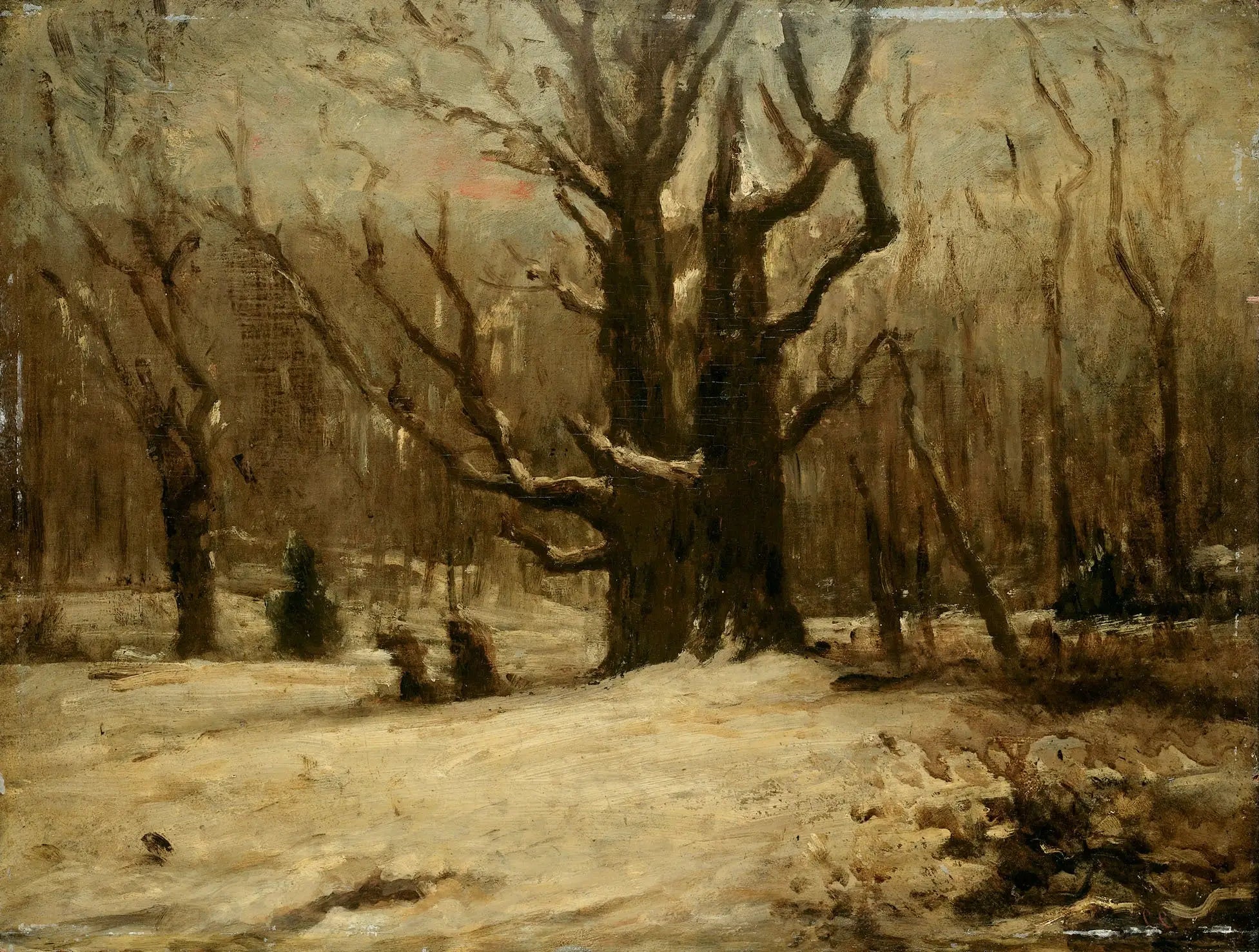 Paysage d’hiver - Gustave Courbet - Alpha Reproduction