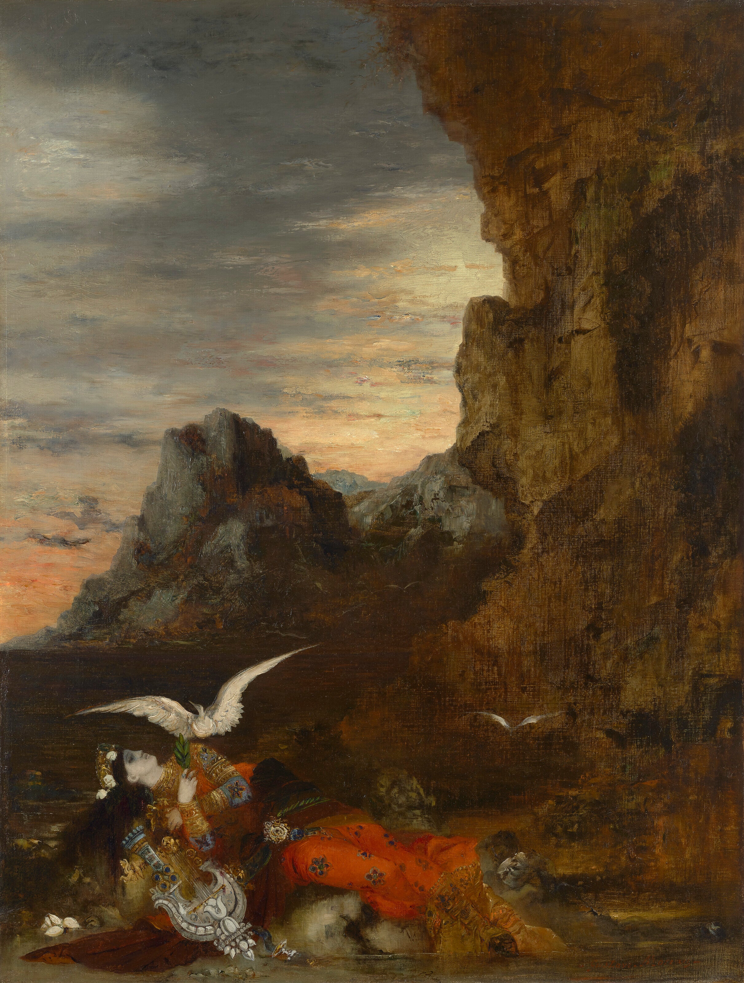 La mort de Sapho - Gustave Moreau