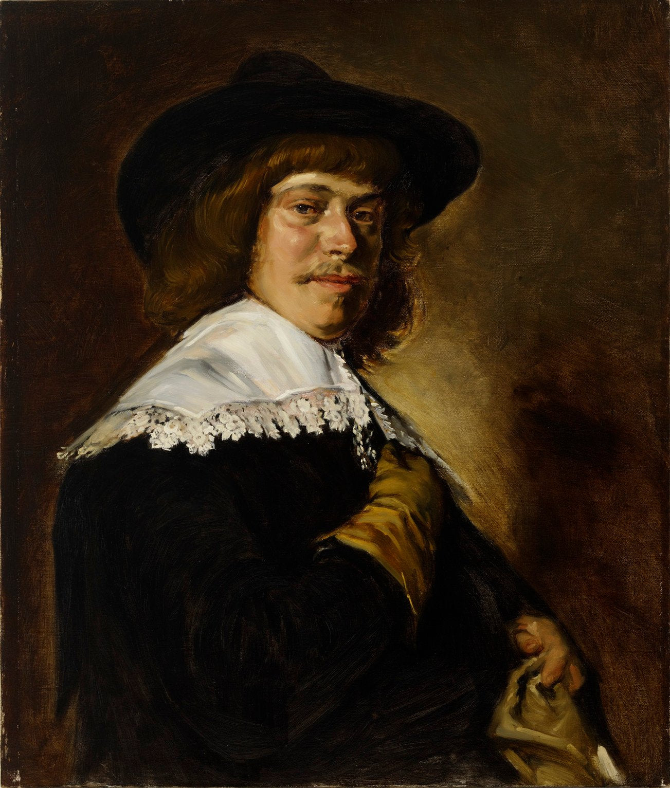 Copy of Frans Hals´ painting Man in a Slouch Hat - Helene Schjerfbeck