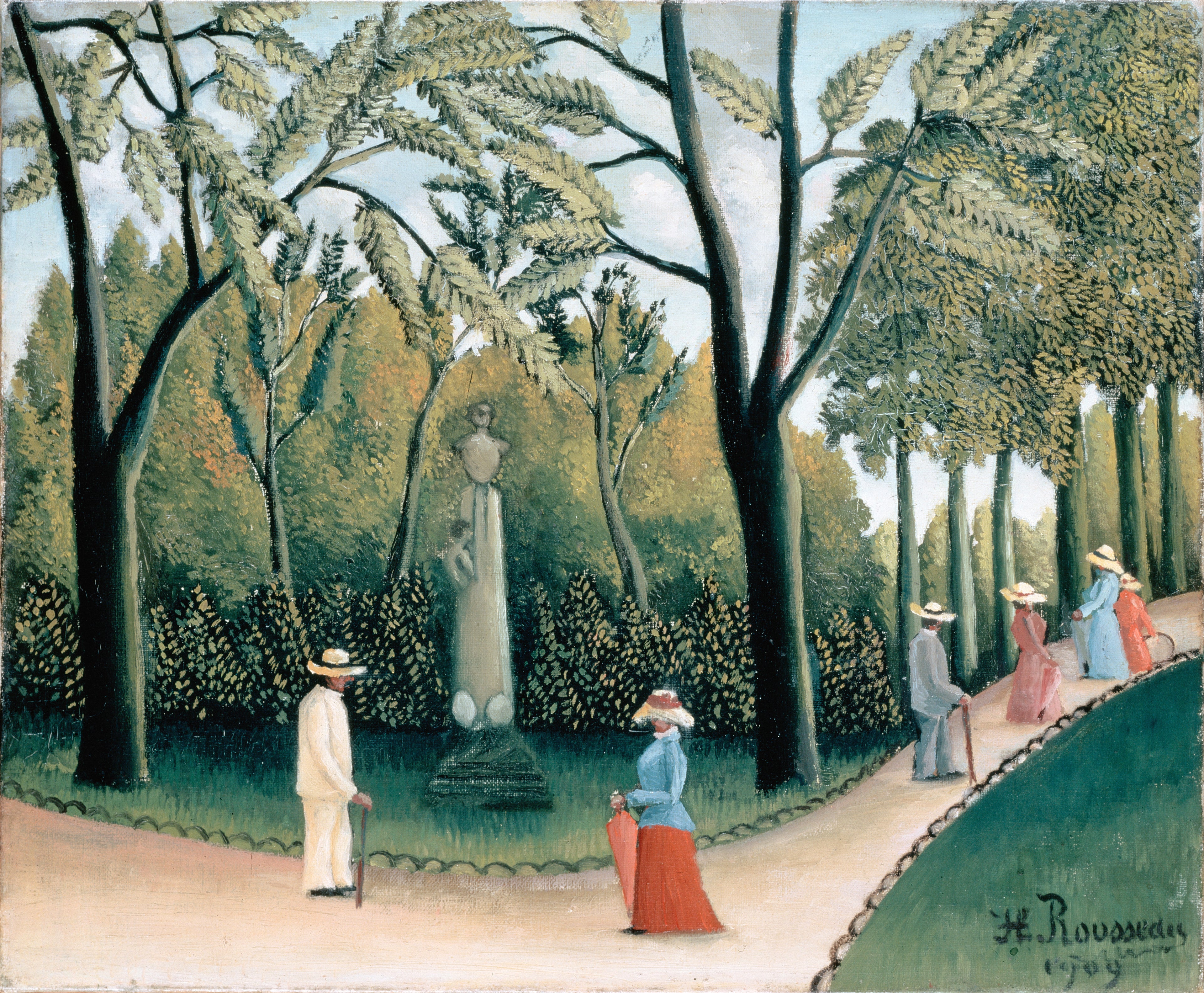 Le Jardin du Luxembourg. Monument à Chopin - Henri Rousseau