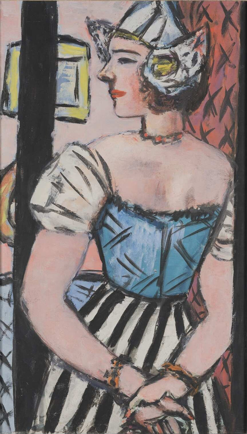 Holländerin in gestreiftem Rock (1941) - Max Beckmann