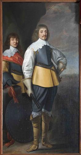 Double portrait de Johan Maurits van Nassau-Siegen (1604-1679) et Johan Ernst van Nassau-Siegen (1618-1639) - Gerrit