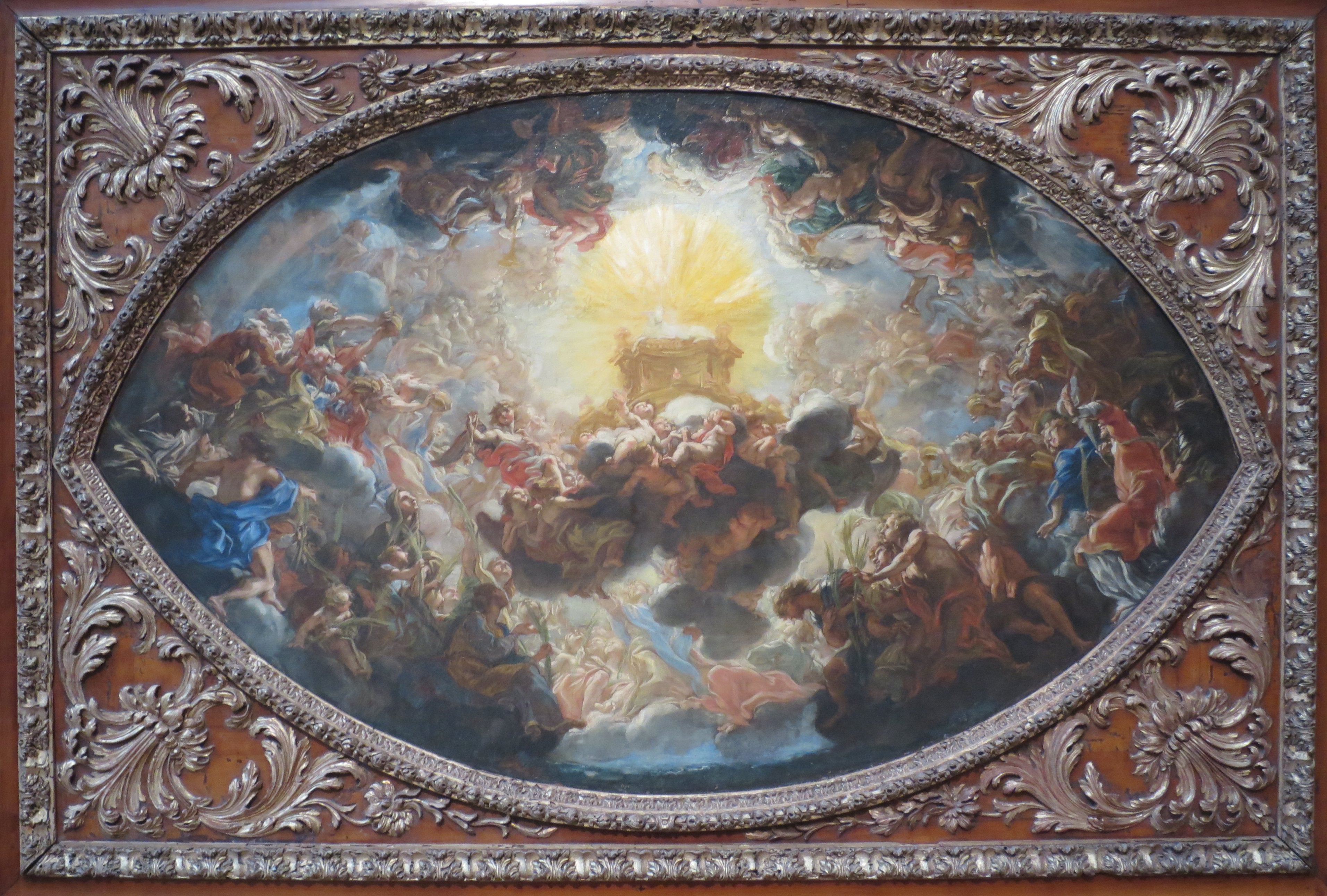 L'Adoration de l'Agneau (Modèle d'après la fresque de l'abside du cimetière Il Gesu, Rome) - Giovanni Battista Gaulli