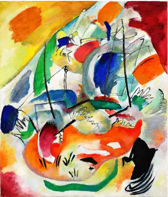 Reproduction du tableau « Improvisation 31 (Bataille navale) - Vassily Kandinsky » par Alpha Reproduction en peinture à l’huile
