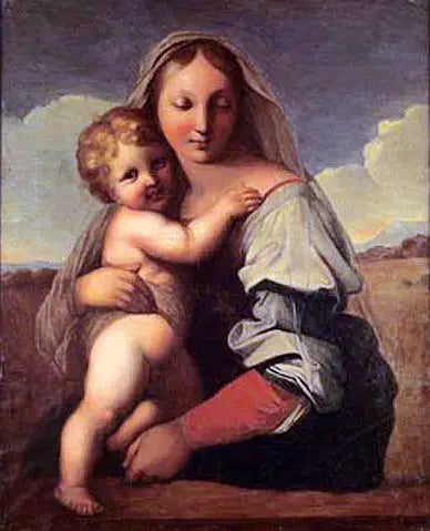 Vierge à l’Enfant - Jean-Auguste-Dominique Ingres - Alpha Reproduction