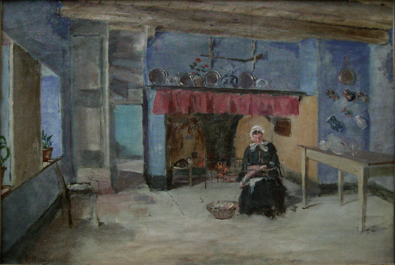 Intérieur d’une maison - Félix Resurrección Hidalgo