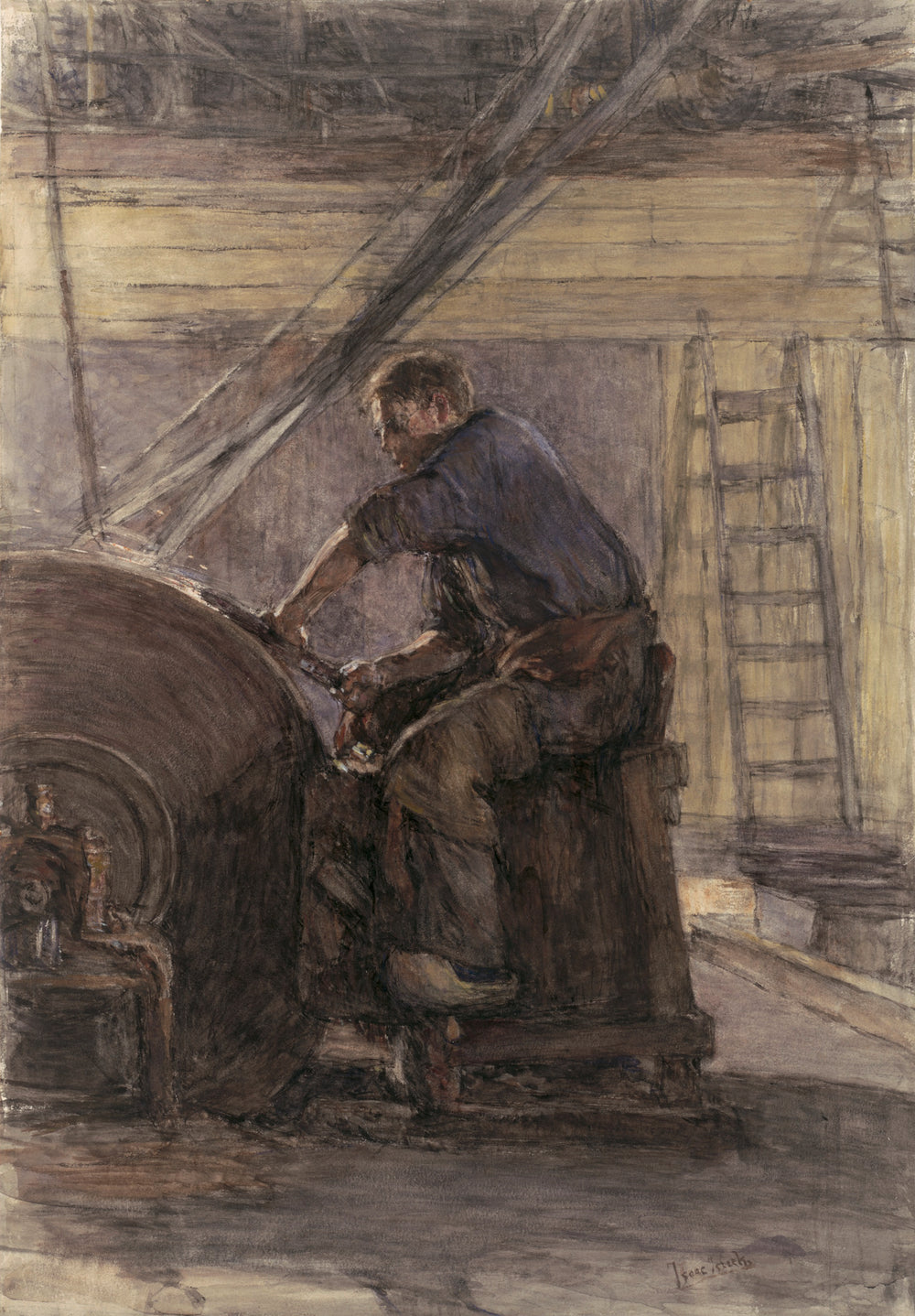 L’aiguiseur - Isaac Israëls - Alpha Reproduction