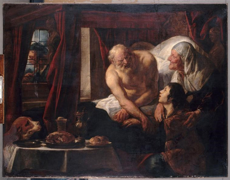 Isaac bénissant Jacob - Jacob Jordaens
