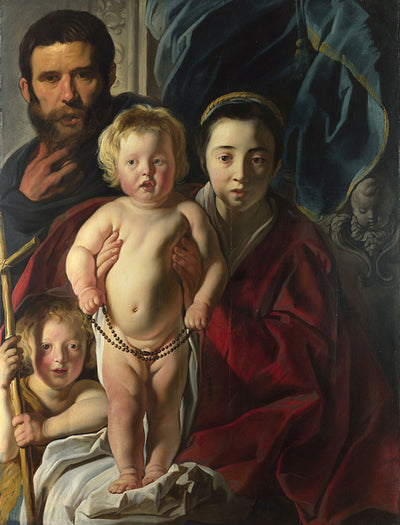 La Sainte Famille et saint Jean-Baptiste - Jacob Jordaens1