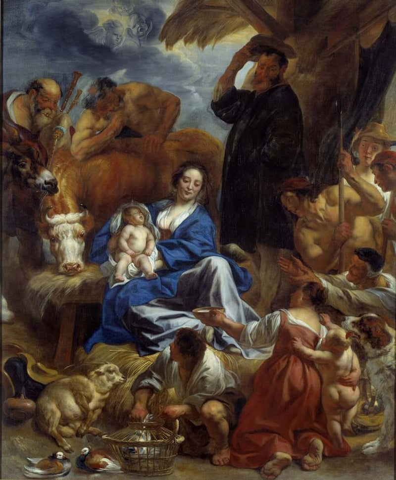 L'Adoration des bergers - Jacob Jordaens1