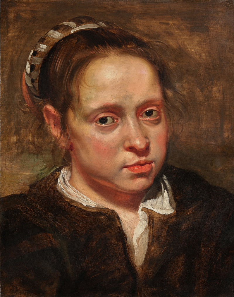 Étude de la tête d'une jeune femme - Jacob Jordaens