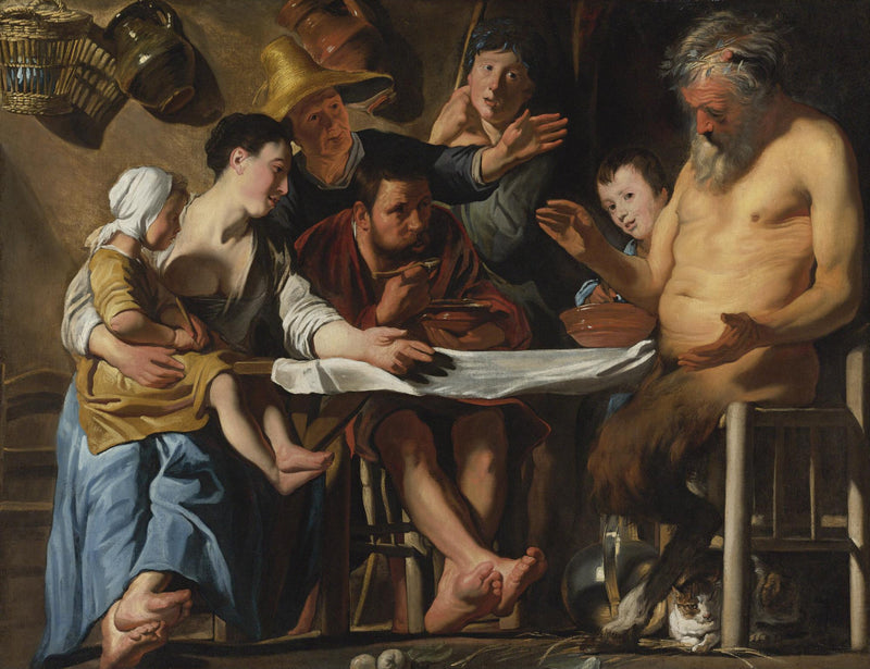Le Satyre et la Famille Paysanne - Jacob Jordaens1