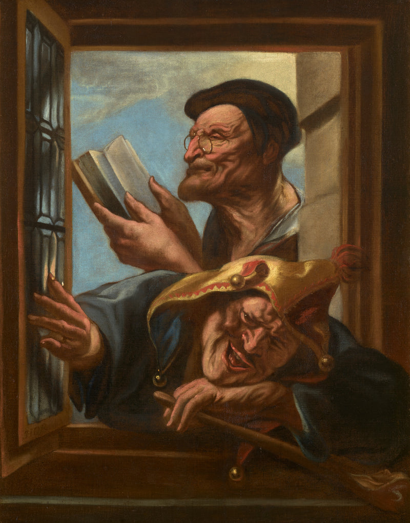 Le sage et le bouffon - Jacob Jordaens