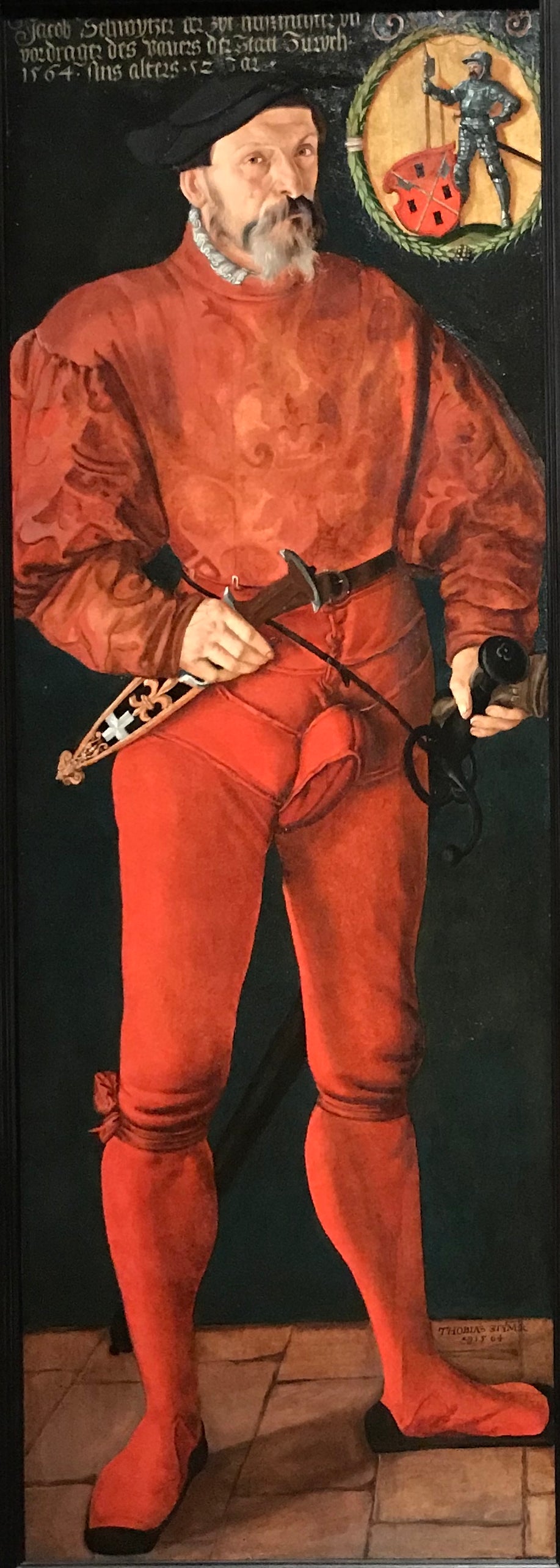 Portrait de Jacob Schwytzer, Tobias Stimmer, 1564, Huile sur toile