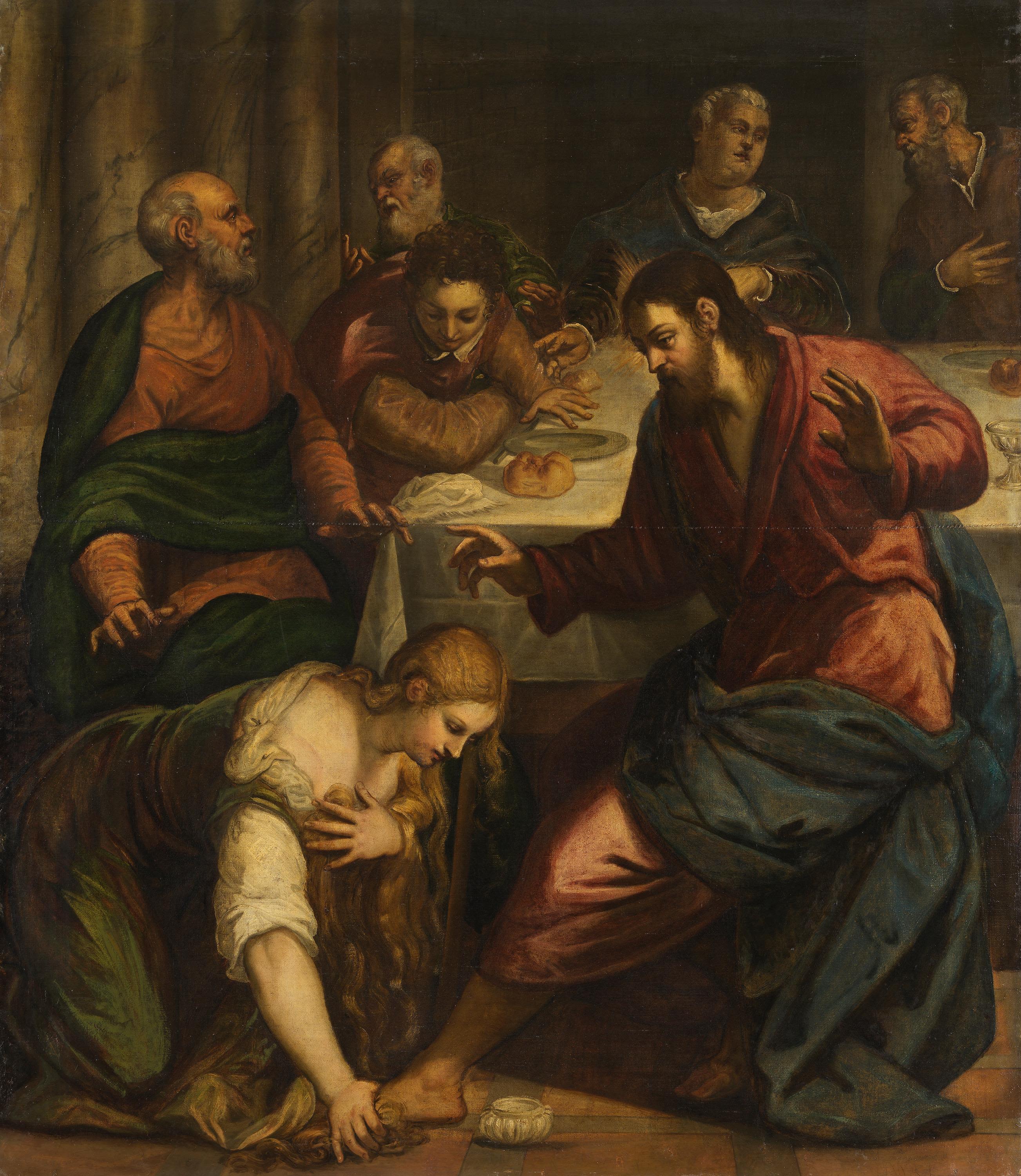 Le Christ dans la maison du pharisien Simon - Jacopo Tintoretto - Alpha Reproduction
