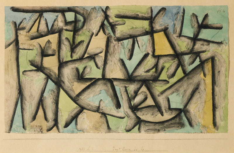 Hunting ground near Sp. - Paul Klee