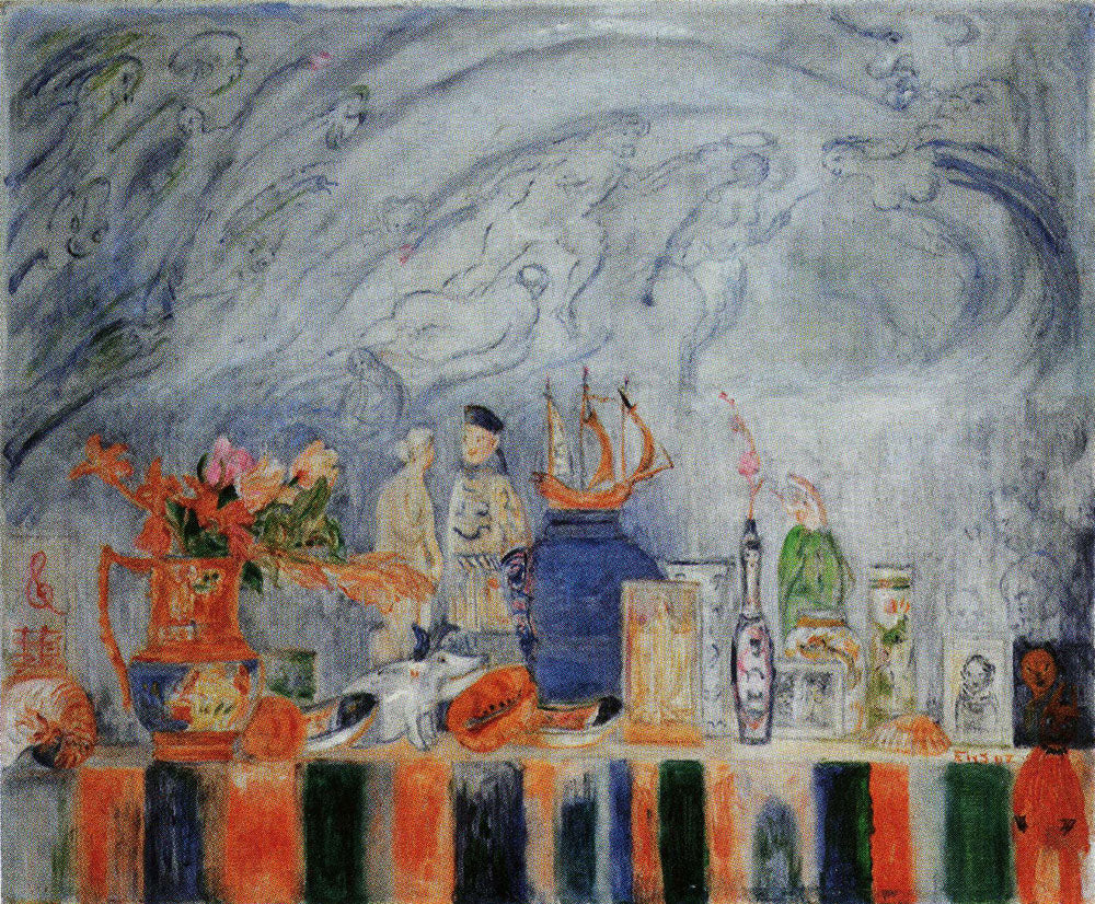 Rumped Skies, Shelly Figures - James Ensor