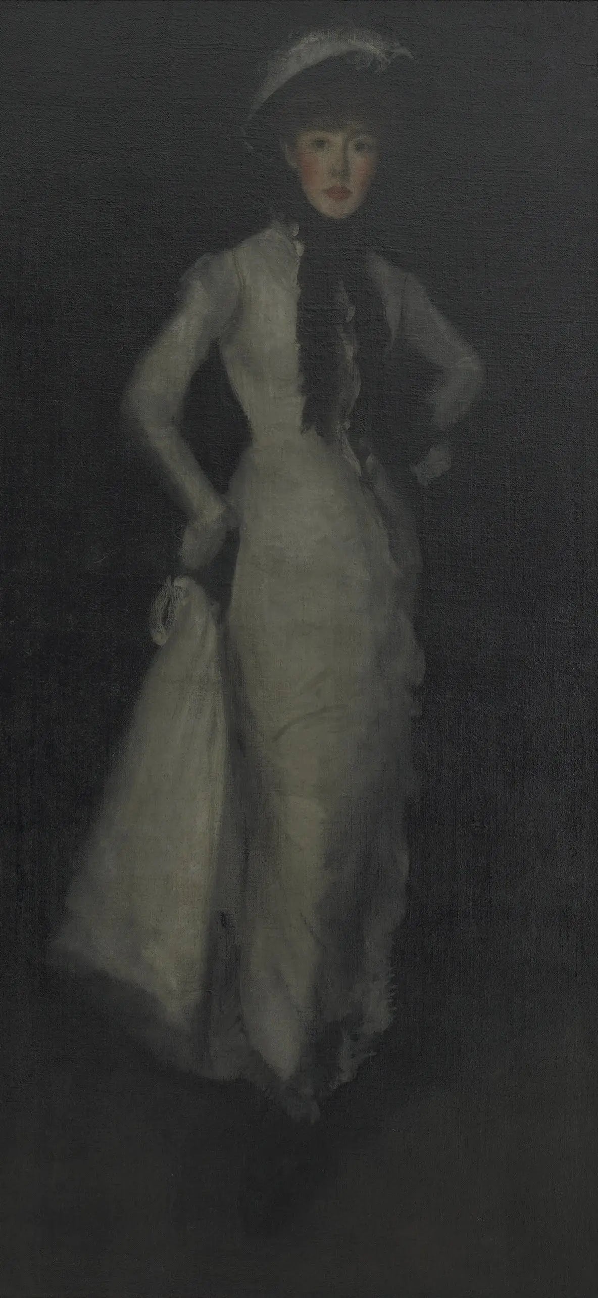Reproduction du tableau « Arrangement en blanc et noir - James Abbott McNeill Whistler » par Alpha Reproduction en peinture à l’huile