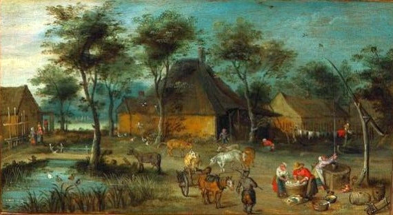 Cour de ferme. - Jan Brueghel le Jeune