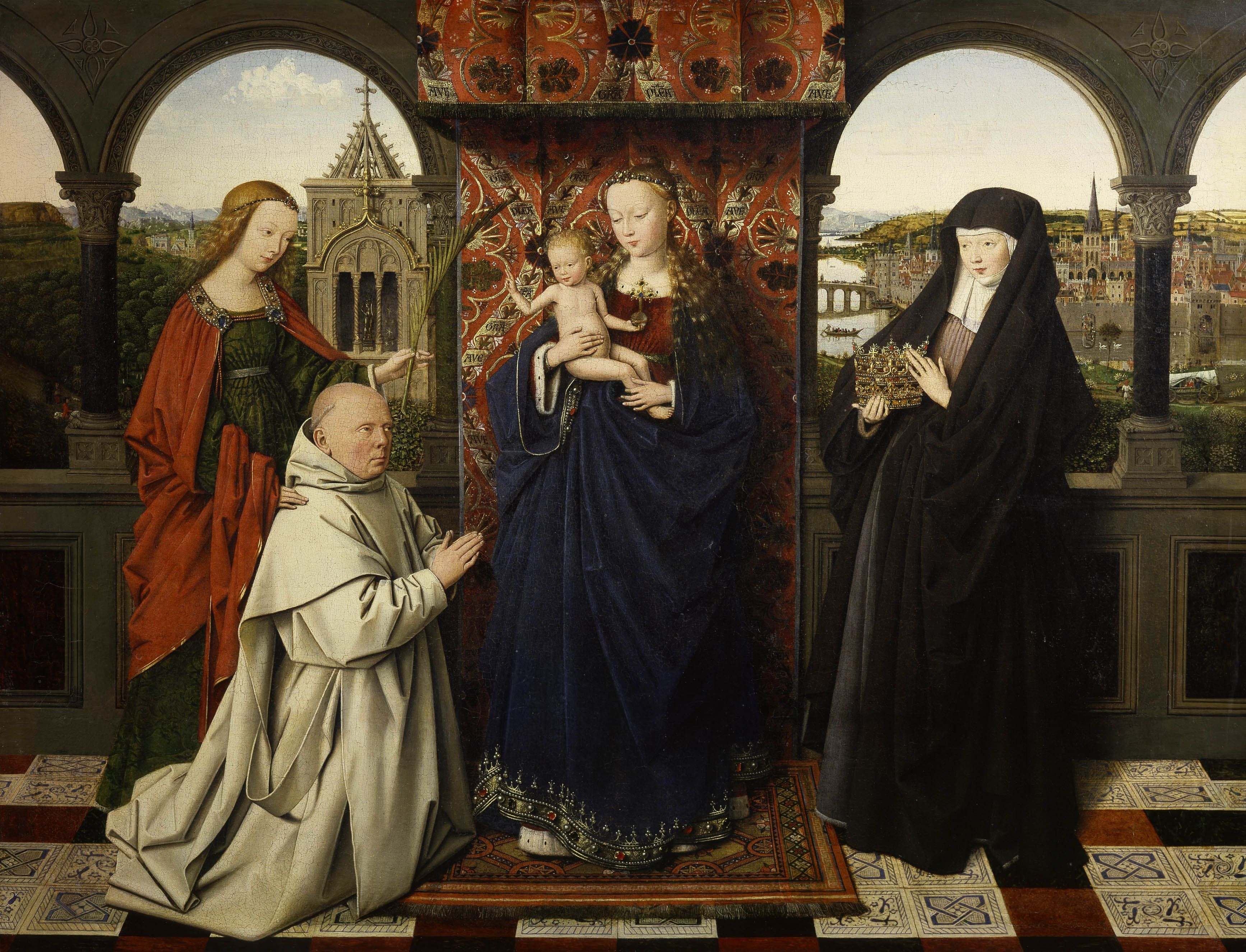 La Vierge au chartreux - Jan van Eyck