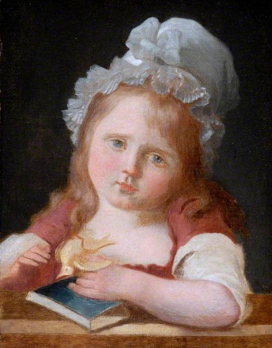 Fille avec un canari mort - Jean-Baptiste Greuze