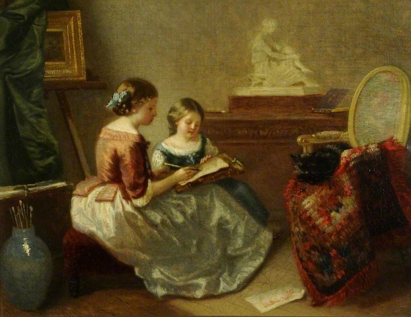 La leçon de dessin - Jean-Honoré Fragonard