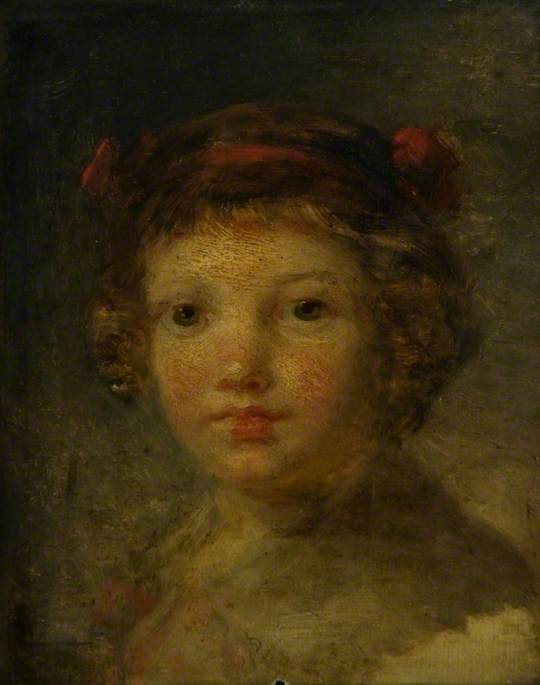 La tête d'un enfant - Jean-Honoré Fragonard