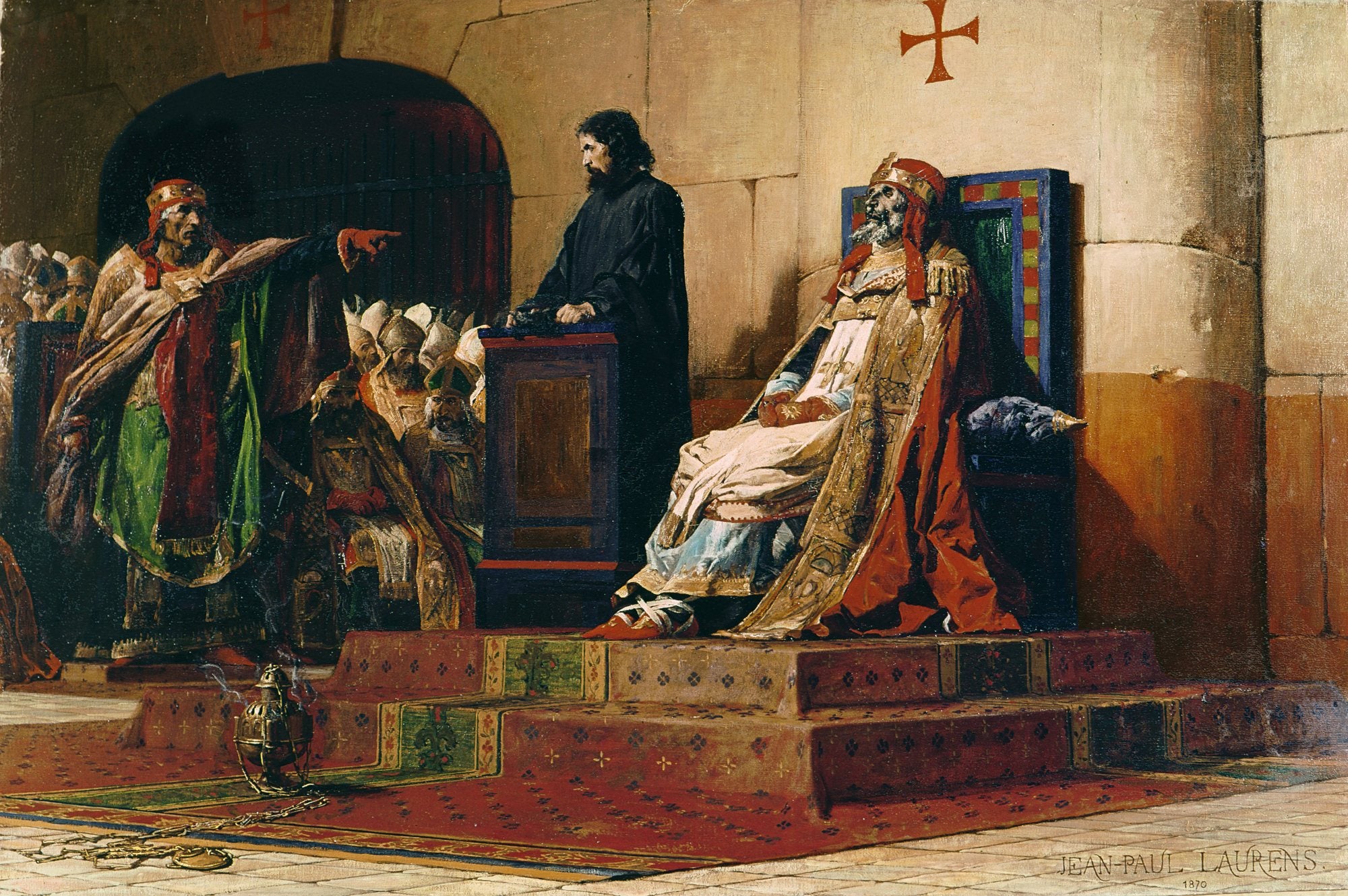 Le Pape Formose et Étienne VII - Jean-Paul Laurens