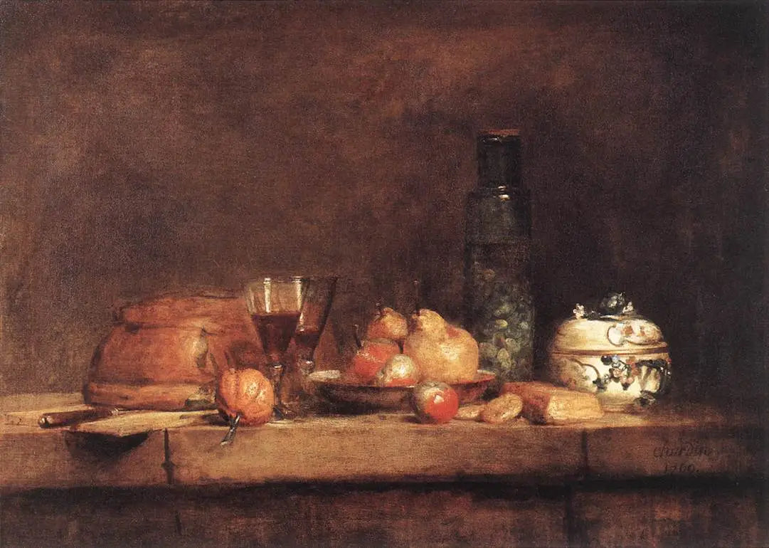 Le bocal d’olives - Jean Siméon Chardin - Alpha Reproduction