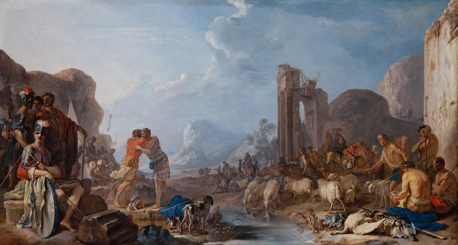 Réconciliation de Jacob avec Ésaü - Johann Heinrich Schönfeld